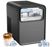 Portable Ice Maker - Self-Cleaning, 1.5L Tank, 12kg/24h, Ready in 6 Mins, 2 Ice Sizes for Kitchen, Party, Bar