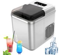 Portable Ice Maker, Self-Cleaning Electric Ice Dispenser with Ice Scoop & Basket for Home, Bar, Restaurant - Countertop Machine with LED Display