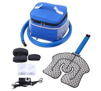 Portable Ice Therapy Machine for Post-Operative Recovery, Sports Injuries, Knee Pain, Sprains, Swelling, Knee Replacement Recovery System with Silent Pump, Speed Control Cold Therapy Device (L)