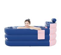 Portable Ice Tub Soaking Tub - Inflatable Bathtub for Adults | Foldable Indoor Outdoor Bath Bucket | Portable Soaking Tub with Electric Bath Pump