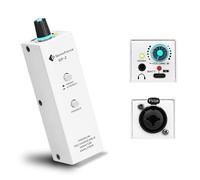 Portable in Ear Monitor Amplifier, Headphone Amp with XLR and TRS Input 3.5mm Output, Enhanced Sound Quality, Durable Belt Clip, Guitar Headphone Amplifier with Stereo/Mono Switch for Performers