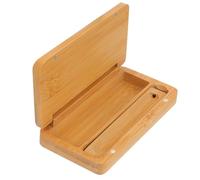 Portable Incense Storage Box, Carbonized Bamboo, Yellow, Lightweight