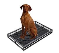 Portable Indoor Dog Potty Tray for Small/Medium Dogs, Puppy Training Toilet with Pad Holder, Perfect for Housebreaking in Apartments & Balconies, Outdoor Use (94x60x10cm)