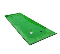 Portable Indoor/Outdoor Golf Game Mat, Golf Hitting Mat Putting Practice Carpet Indoor Home Office Backyard True-Roll Surface 1x3m