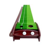 Portable Indoor/Outdoor Golf Game Mat, Golf Hitting & Putting Mat With Ball Return Track Indoor/Outdoor Nylon Grass EVA Base Non-Slip Rubber Bottom 300x30cm