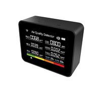 Portable Indoor Thermometer 13 In 1 Professional Sensors For Visualizing Health And Comfort Testing TVOC HCHO PM2.5 Digital Hygrometer