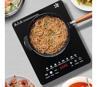 Portable Induction Hob 2200W 8 Gears Single Induction Cooker Touch Control Electric Induction Countertop Single Burner With Safety Protection Functions, Max.Timer 180min