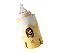 Portable Infant Bottle Warmer with 6 Customizable Heat Modes Fast Heating Function Ideal for Parents PU Substance Bottle Warmer