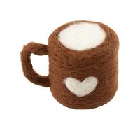 Portable Infant Photography Tools Handmade Felt Slippers Coffee Cup Phone Shape for Baby Milestones Capturing Newborn Photography Felt Props Handmade