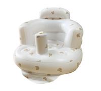 Portable Inflatable Baby Seat,Blow up Toddler Chair with Built-in Air Pump,Toddler Baby Learn to Sit up Chair Sofa for Back Head Support Sitting Infant Seat for Travel Home Outdoor (Bear, L)