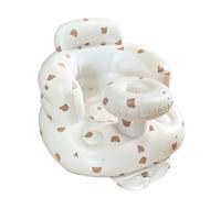 Portable Inflatable Baby Seat,Blow up Toddler Chair with Built-in Air Pump,Toddler Baby Learn to Sit up Chair Sofa for Back Head Support Sitting Infant Seat for Travel Home Outdoor (Tray Bear, L)