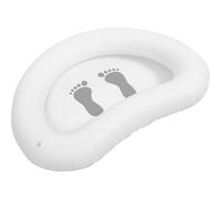 Portable Inflatable Foot Bath Basin for Outdoor Use, White PVC | Lightweight Cleaning Tool, Easy to Inflate and Deflate, Small Basin for Washing and Soaking, Ages