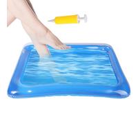 Portable Inflatable Foot Soaking Bath Basin - Inflator Equipped Foots Wash Tub for Beach or Pool Entry | Easy Inflate Foot Spa for Home, Travel, Camping, Relaxation, Comfort, Stress & Cleanline
