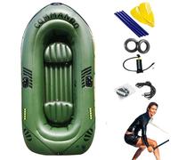 Portable Inflatable Kayak - Foldable Lake Canoe, Lightweight Water Raft For Outdoor Use | Air Filled Boat With Easy Storage For Fishing Excursions, Beach Floating, River Cruising, Paddling Trips