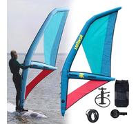 Portable Inflatable Sail | 360° Rotatable Sail With Fast Inflation Pump - Dual Airbags And 7 Handles, Oxford Pvc, Suitable For Surfing, Stand Up Paddle Boarding And Water Sports