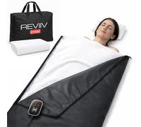 Portable Infrared Sauna Blanket for Home - True Carbon-Fiber Far Infrared, Low EMF, Insert Towel & Sauna Bag Included, 3-Year Warranty | Full Body Detox, Muscle Recovery & Relaxation | 85-185°F