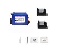 Portable Inkjet Coder, 12.7mm Handheld Printer, Portable Small Inkjet Coding Machine, Mark Cap Text Mini 28 Languages(Two sets ofblack ink)