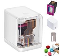 Portable Inkjet Printer for Mobile Wireless Printing on Various Surfaces - Quick-Dry Waterproof Ink for DIY Barcodes, Images & Custom Text