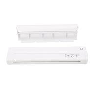 Portable Inkless Printer Wireless Thermal Printer with Bracket Support 8.5x11inch Letter Paper for Business Travel Home Use ABS Material 27x5.7x3cm (White)