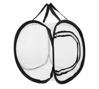 Portable Insect Habitat Cage for Observation and Learning, White Mesh | Semi- Design, Lightweight Metal Polyester Build, Easy to Clean, for Other Creatures and Planted Pot