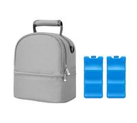 Portable Insulated Breast Milk Storage Backpack Keeps Milk Freshing for Nursing Moms Large Capacity Compartments for Bab, Gray, As the pic show
