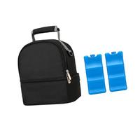 Portable Insulated Breast Milk Storage Backpack Keeps Milk Freshing for Nursing Moms Large Capacity Compartments for Bab, Black, As the pic show