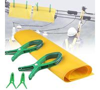 Portable Insulated Work Mat for Electricians, High Voltage Protection Pad with Two Clips for Emergency Soldering and Electrical Repairs