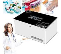 Portable Insulin Cooler,Intelligent Operation Insulin Cooler,3 Degrees Of Alarm System,0-18°C Drug Constant Temperature Refrigerator,2 Teams 10200Mah Battery,For Diabetic Medication,Battery×