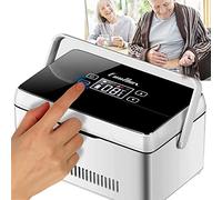 Portable Insulin Cooler Travel Case Cool Box Refrigerator Insulin Cooler Box Medication Refrigerator Electric Cooler Drug Reefer Container Car Refrigeration Case Diabetic Insulin Tra
