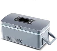 Portable Insulin Cooler Travel Case Insulin Cool Box Refrigerator Insulin Cooler, with Carrying Bag, Rechargeable Portable Smart Refrigerated Box, for Cars, Homes, Outdoors, Refrigerator, A
