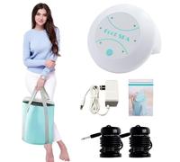 Portable Ionic Detox Foot Bath Machine, Ionic Detox Feet Spa Chi Cleanse with Feet Bucket, Two Arrays, Birthday Gift for Parents，Foot Spa Bath for Home Use