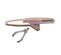 Portable Iron Human Hair Extension Machine 2nd Generation Keratin Microlink Kit 2 Hair Extensions Pliers Tools Comfortable Use Will Simplify Experience(Champagne color)
