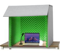 Portable Isolation Recording Box, Soundproof Vocal Booth for Home Studio, Sound Absorbing Shield for Vocals, Noise Reduction for Professional Use