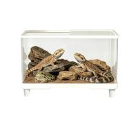 Portable Isopod Enclosure, Escape Proof Tortoise Keeper, 12 Inches Spider Cage with Ventilation, Acrylic Reptile Habitat with Locking Lid, Pet Terrarium for Bearded Dragon Leopard Gecko Hermit Crab