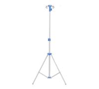 Portable IV Pole, Adjustable Collapsible IV Pole Stand, 4 Hooks 3 Legs Stainless Steel IV Pole Drip Bag Stand, Medical IV Fluid Bag Stand for Clinic, Home Care, Travel,