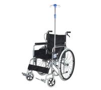 Portable IV Poles Stand for Wheelchair, IV Stand with Telescopic Height Adjustment & 4 Hooks,for Easy Mobility and Patient Home Care Travel