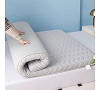 Portable Japanese Folding Mattress - 5cm Thick Foam Guest Bed for Single/ - Space-Saving Solution for Dorms & Apartments - Comfortable Gray Mattress 85x185cm