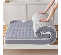 Portable Japanese Futon Mattress 5cm/8cm Thick Breathable Comfortable Camping Mat Rollable Guest Bed Floor Mattress Gray 100x200cm Ideal for Outdoor Use