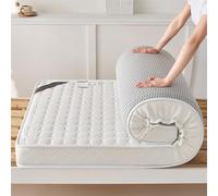 Portable Japanese Futon Mattress 5cm/8cm Thick Breathable Comfortable Camping Mat RollUp Guest Bed Floor Mattress 100x200 cm Ideal for Outdoor Use White