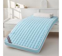 Portable Japanese Futon Mattress 5cm/8cm Thick Foldable Camping Bed Rollable Outdoor Sleeping Mat 90x190cm Blue TravelFriendly Ideal for Guests & Camping