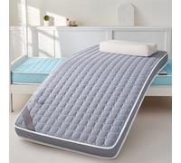 Portable Japanese Futon Mattress - 5cm Thick Foldable Camping Pad, Breathable Roll-Up Guest Bed, Gray 90x200cm, Perfect for Outdoor Adventures and Overnight Guests