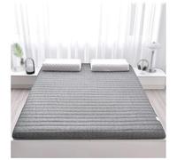Portable Japanese Futon Mattress Folding Camping Mat Traditional Sleep Pad for Home & Dormitory Compact Floor Bed Gray 150x200cm