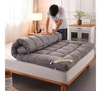 Portable Japanese Futon Mattress - Rollable & Foldable Camping Bed, Soft Spring Pad for Single/Double Use, Ideal for Travel, Guests & Easy Storage, Comfort on the Go
