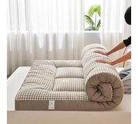 Portable Japanese Futon Mattress - Thick Folding Sleeping Pad for Camping Travel & Home - Lightweight Twin/Single Sofa Bed Mat - Cozy & Compact Sleep Solution