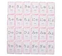 Portable Japanese Learning Flashcards Ring Bound Paper Cards for Beginners