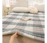 Portable Japanese Style Futon Mattress - Thick Breathable Flannel Rollable Foldable Ideal for Comfortable Sleep at Home and Travel