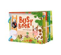 Portable Jelly Sticker Book For Kids Educational Puzzle Toy Quiet Activity For Learning Letter And Farm Animals Quiet Activity Book