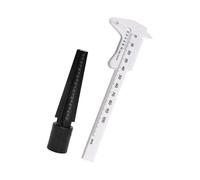 Portable Jewelers Tool Set with High Accuracy Iron Gauge and Small Elastomer Caliper Iron Cerumen Improvised Tool Ruler