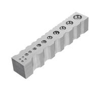 Portable Jewelry Making Tool for Engraving Practical Steel Grooved Block for Designers and Craftsmen Artistic Fabrication