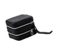 Portable Jewelry Storage Case Multi-layer Miniature PU Leather Jewelry Box Travel Case for Organizing Travel Case